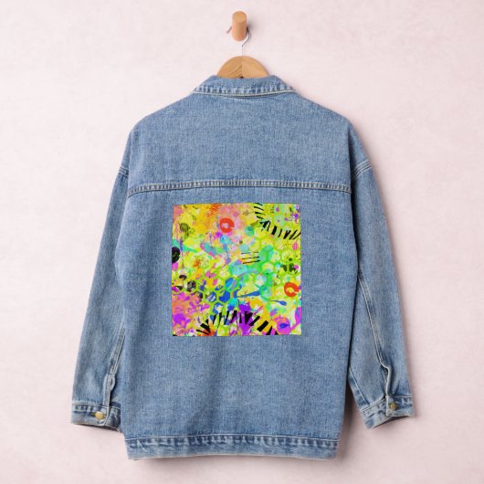Graffiti Summer Abstract 2 Denim Jacket (Hangar)