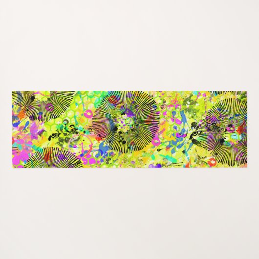 Graffiti Summer Yogamat (Achterkant (horizontaal))