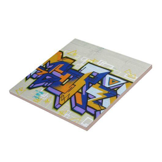 Graffiti Tegeltje (Zijkant)