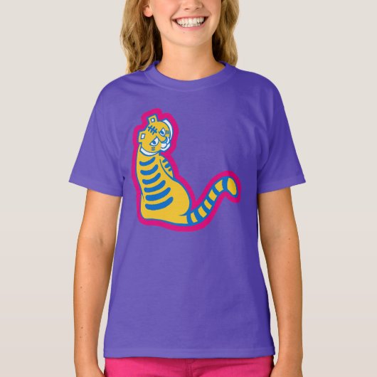 Graffiti Tiger Memphis Global Village Coffehouse T-shirt (Voorkant)