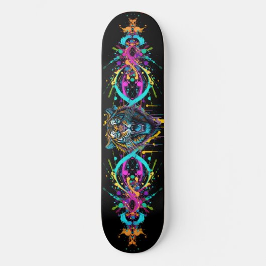 Graffiti Tiger Skateboard (Voorkant)