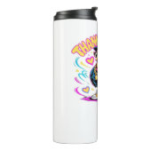 Graffiti Turkije Vibes - Dankbaar & Fly Cartoon Ar Thermosbeker (Gedraaid links)