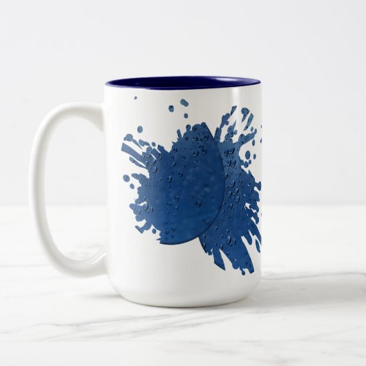 Graffiti Tweekleurige Koffiemok (Links)