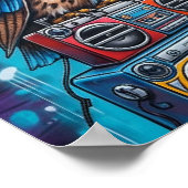 Graffiti Uil Groove Poster (Hoek)