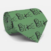 Graffiti uit Bike Parts met bandsporen Stropdas (Opgerold)