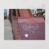 Graffiti urbain merci carte postale (Devant)