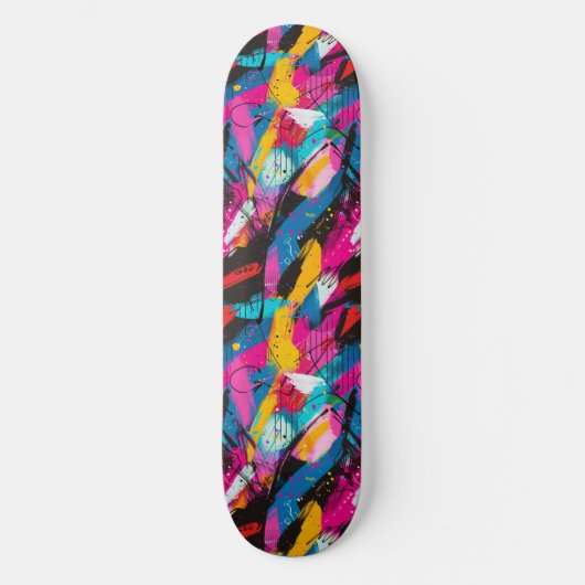 Graffiti urbain moderne Grunge Motif Skateboard (Recto)