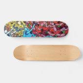 Graffiti Urban 18 Decoupage Skateboard (Horizontaal)