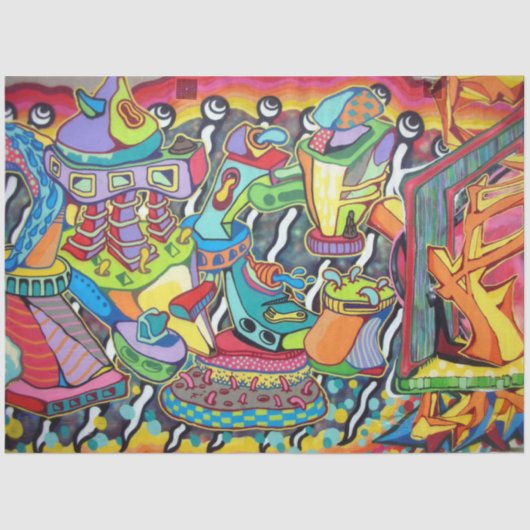 Graffiti Urban 28 Ontkoppelingspagina Papier (Voorkant)