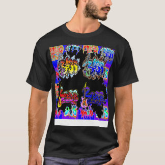 Graffiti Urban Bass 24 Festival gig Bass 1 T-shirt