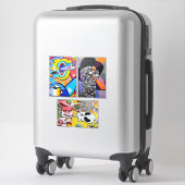 Graffiti Urban Street Abstract art collage S Sticker (Koffer)
