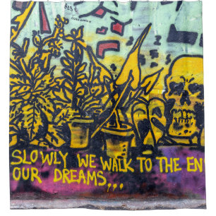 Graffiti Urban Street Art Abstract Douchegordijn