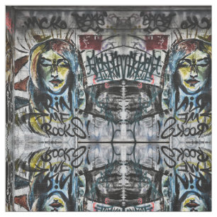 Graffiti Urban Street Cool Grunge Modern Unique Stof