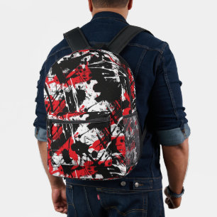 Graffiti Urban Streetwear Patroon Bedrukte Rugzak