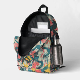 Graffiti Urban Streetwear Patroon Bedrukte Rugzak