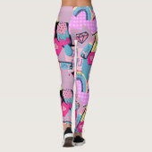 Graffiti Urban Streetwear Pattern Leggings (Achterkant)