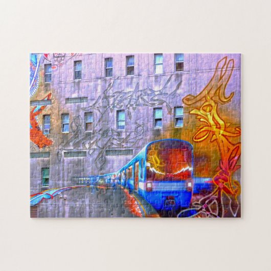 Graffiti van Montreal. Legpuzzel (Horizontaal)