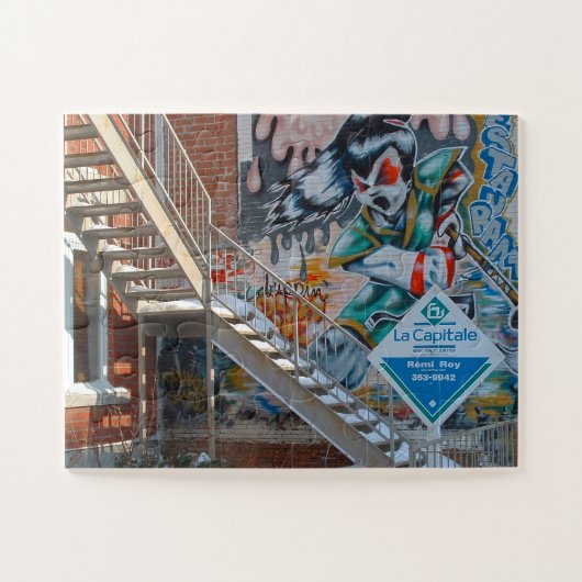 Graffiti van Montreal. Legpuzzel (Horizontaal)