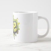 Graffiti veld van eindeloze liefde extra grote beker (Rechts)