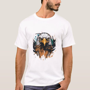Graffiti Verf Eagle Bird Creatieve Kunst Schildere T-shirt