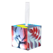 Graffiti verf leder en Stippen Ornament (Voorkant hoekig)