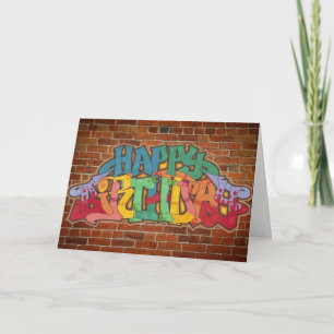 Graffiti Verjaardag Kaart