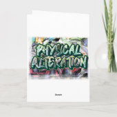 Graffiti verjaardagskaart kaart (Achterkant)