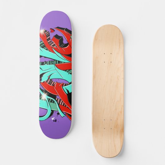 Graffiti Vibes Skateboard Deck (Voorkant)