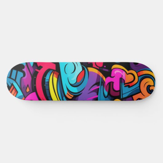 Graffiti Vibes Skateboard - Street Art Fusion (Horizontaal)