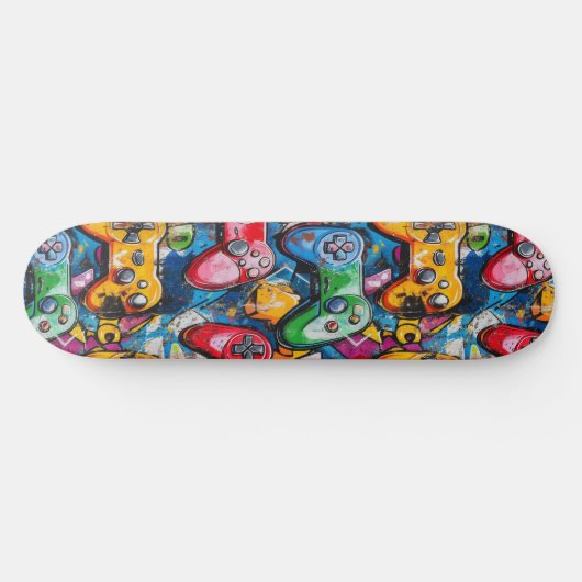 Graffiti Vidéo Jeu Cool Conçu Skateboard (Horz)