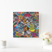 Graffiti Vierkante Klok (Huis)