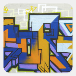 Graffiti Vierkante Sticker