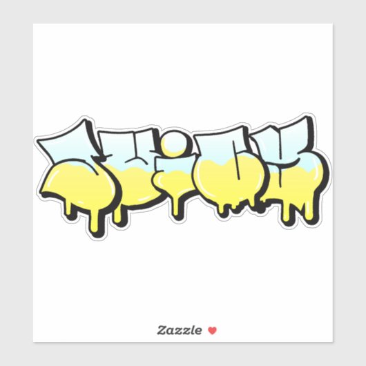 Graffiti Vinyl Sticker, op maat gesneden Sticker (Vel)