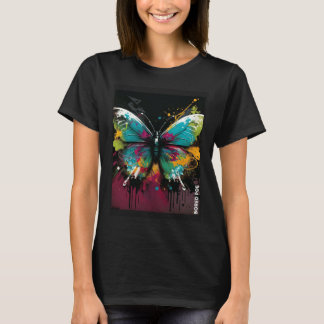Graffiti vlinder t-shirt