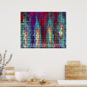 GRAFFITI voor Tegels van de Mosiac Poster (Keuken)