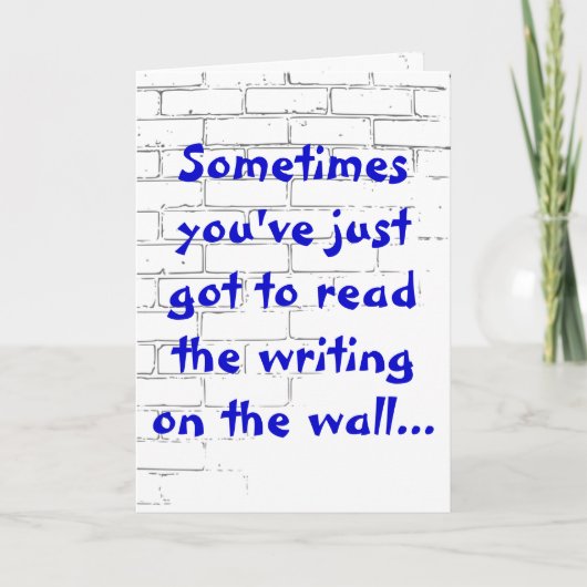 Graffiti Vous êtes une carte de bénédiction (Devant)