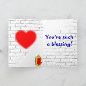 Graffiti Vous êtes une carte de bénédiction (Intérieur)