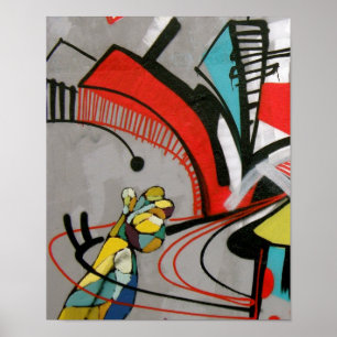 Graffiti - WACHT! Poster