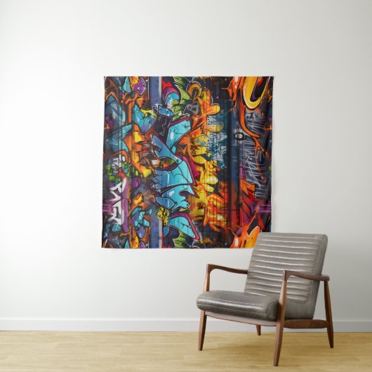 graffiti-wandtapijt wandkleed (In Situ (horizontaal))