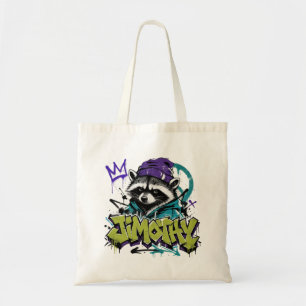 Graffiti Wasbeer Street Art Urban Punk Stijl Tote Bag