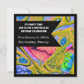 Graffiti Web Gothic Invitation d'anniversaire (Devant)