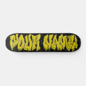 GRAFFITI WILDSTYLE GOLD CUSTOM SKATEBOARD (Horizontaal)