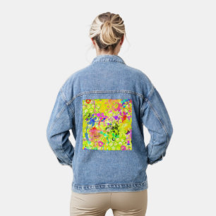 Graffiti Zomer Abstract 1 Denim Jas Jacket