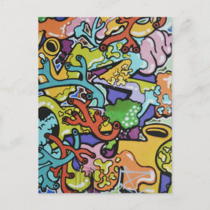 graffitidarmen briefkaart