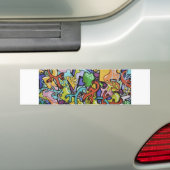 graffitidarmen bumpersticker (Op auto)