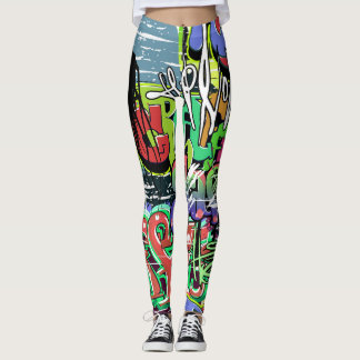 Graffitimuur: Urban Hip Hop Leggings