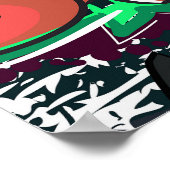 Graffitimuur: Urban Hip Hop Poster (Hoek)