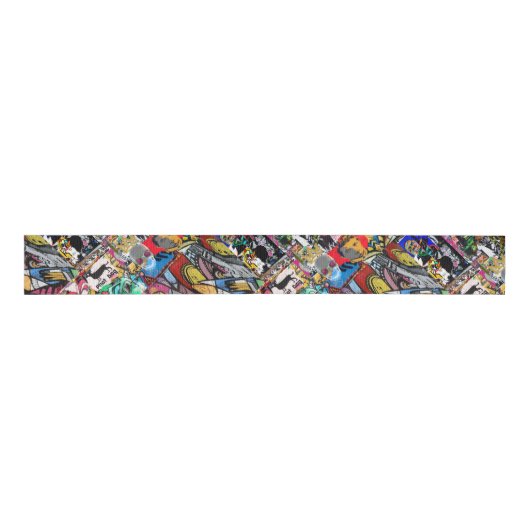 Graffitimuurcollage Grosgrain Lint (Voorkant)