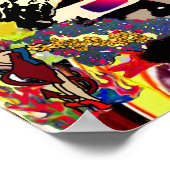 Graffitimuurcollage Poster (Hoek)