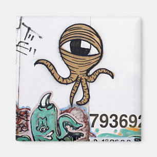 Graffitti Aliens Magneet